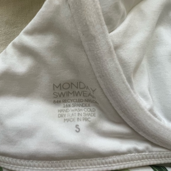 Monday swim top & bottom - small top/medium bottom worn once for my wedding! - Picture 3 of 4